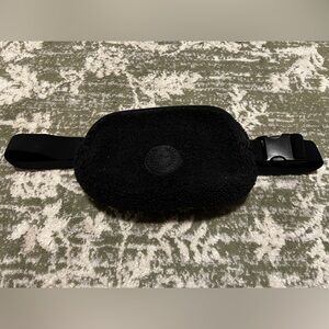 Victoria's Secret PINK Sherpa Belt Bag With Stretchy Adjustable Strap